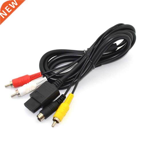 10PCS a lot AV TV S-Video Cable Cord for S-N-E-S GameCube fo