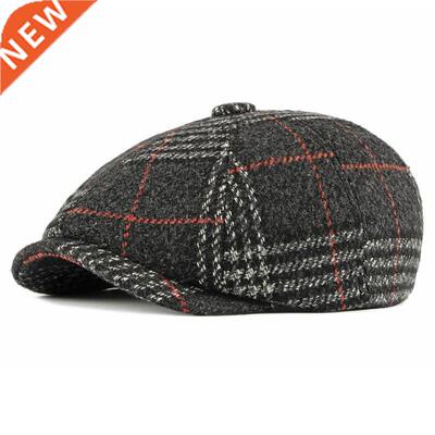 LDSLYJR 2022 Acrylic Autumn winter Newsboy Caps Flat Peaked
