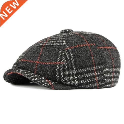 LDSLYJR 2022 Acrylic Autumn winter Newsboy Caps Flat Peaked