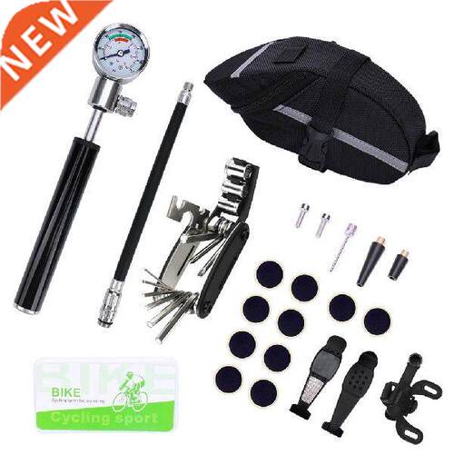 MTB Bike Bicycle Repair Tools Kit Cycling Storage Bag Air