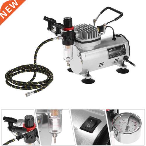 Brand New Professional 3 Airbrush Kit With Air Compressor Du