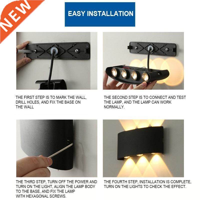 IP65 LED Wall Lamp Outdoor Waterproof Garden Lighting LED A