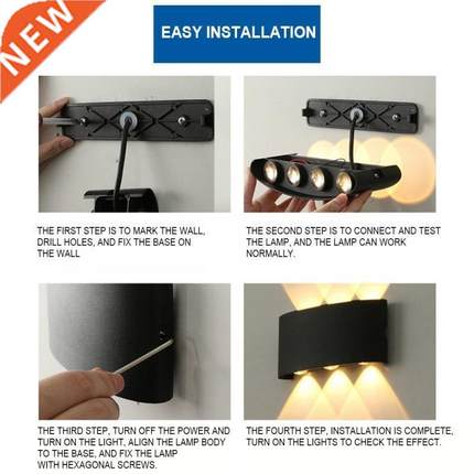 IP65 LED Wall Lamp Outdoor Waterproof Garden Lighting LED A