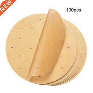 100Pcs Air Fryer Liners Anti-stick Pad 6-9inch Bamboo