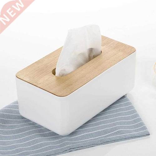Tissue Box Wooden Cover Toilet Paper Box Solid Wood Napkin