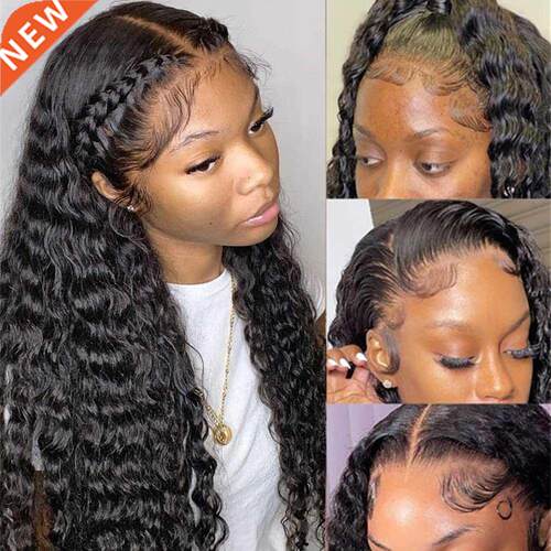 13x6 HD Lace Frontal Wigs Deep Wave Human Hair Wigs For Wome