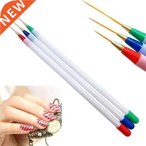 hot sale 3 Pcs/Set Nail Art Fine Liner Design Detail Decor