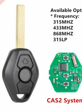 Replacement Remote Car Key 3 Button CAS2 fob for BMW 1 3 5 6