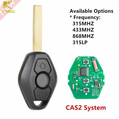 Replacement Remote Car Key 3 Button CAS2 fob for BMW 1 3 5 6