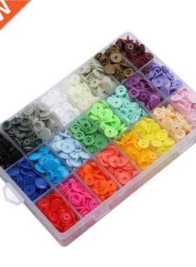 408 Sets Plastic Snap Buttons, No-Sew T5 Snaps with Organize