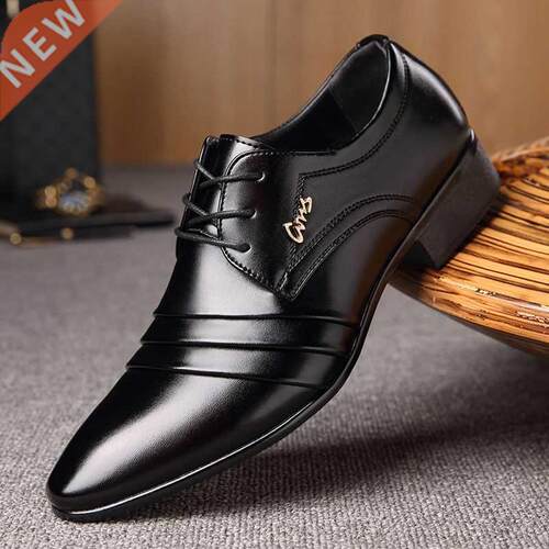 New Fashion Mens Leather Shoes Wedding Business Dress Nightc