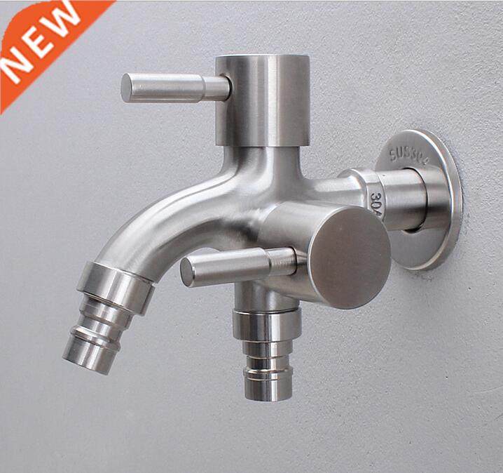 Creative Stainless Steel Wall in Faucet 1 in 2 out Multifun - 实物图