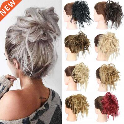 Synthetic Messy Hair Bun Scrunchies Elastic Band Chignon S