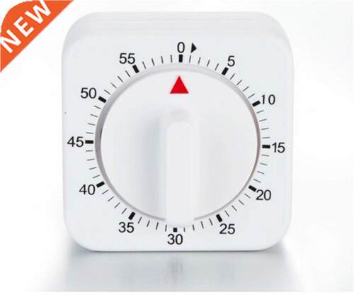 60 Minutes Kitchen Timer Count Down Alarm Reminder White Squ