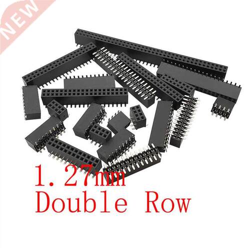 10Pcs/lot SMD 1.27mm Pitch Double Row Female Socket Pin Head