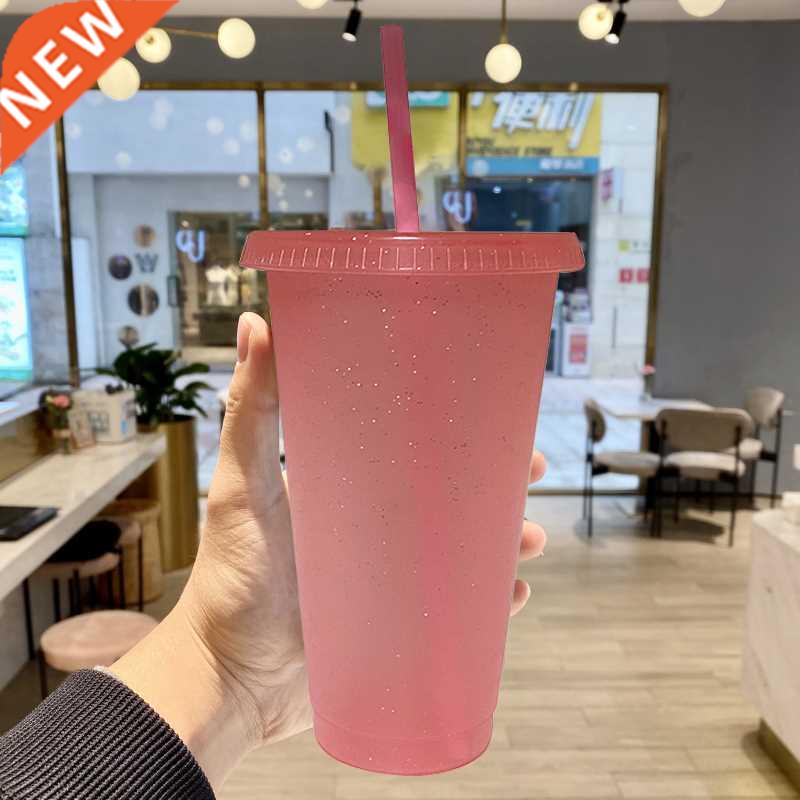 Creative Straw Cup Sequined Glitter Cup Colorful Coffee Juic