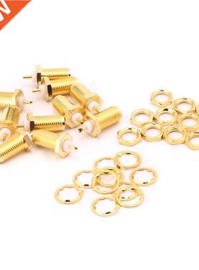 10Pcs/Set SMA-KY RF Connectors SMA Female Nut Bulkhead Handl