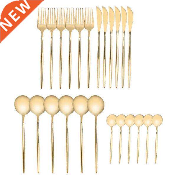 Gold Silverware Set Gold Flatware Set for Party