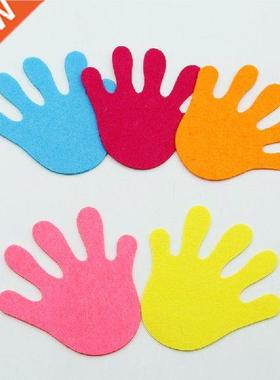 5pcs Colorful Large Hand Shape Felt 11.5CM Fabric Cloth