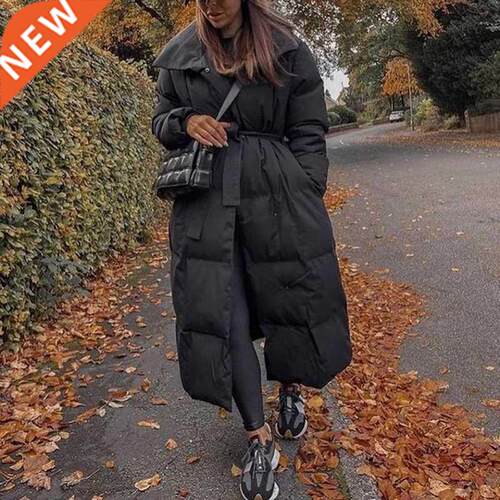 Malina Thick Loose Parkas Women Fashion Solid Covered Button