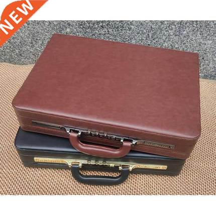 Laptop Bag 17 Inch for Men Leather Notebook Briefcase Portfo