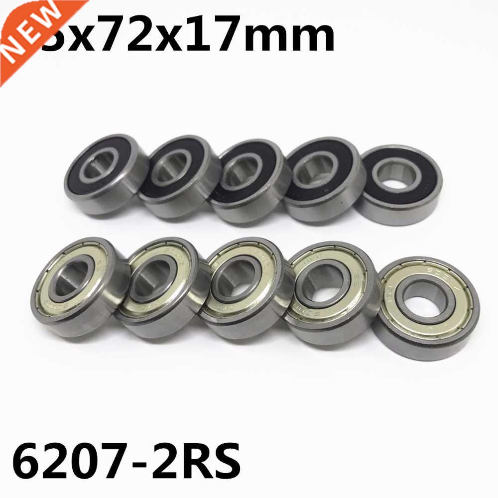 5pcs 6207-2RS ball bearing 35x72x17 mm deep groove ball bear