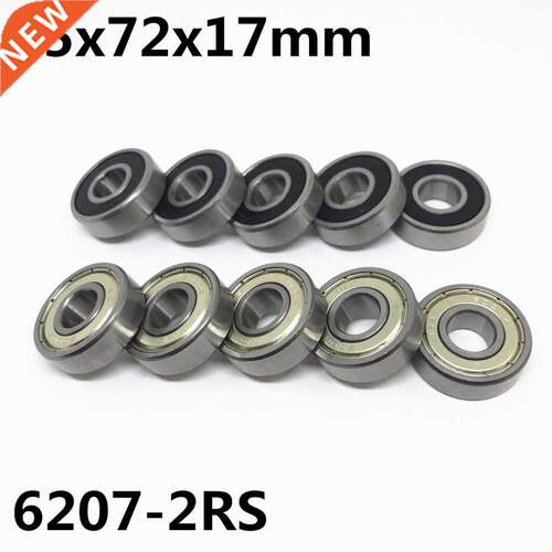 5pcs 6207-2RS ball bearing 35x72x17 mm deep groove ball bear