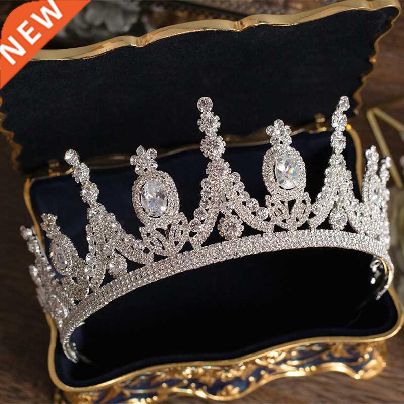 Luxury Tiaras And Crowns CZ Zirconia Princess Pageant Engage