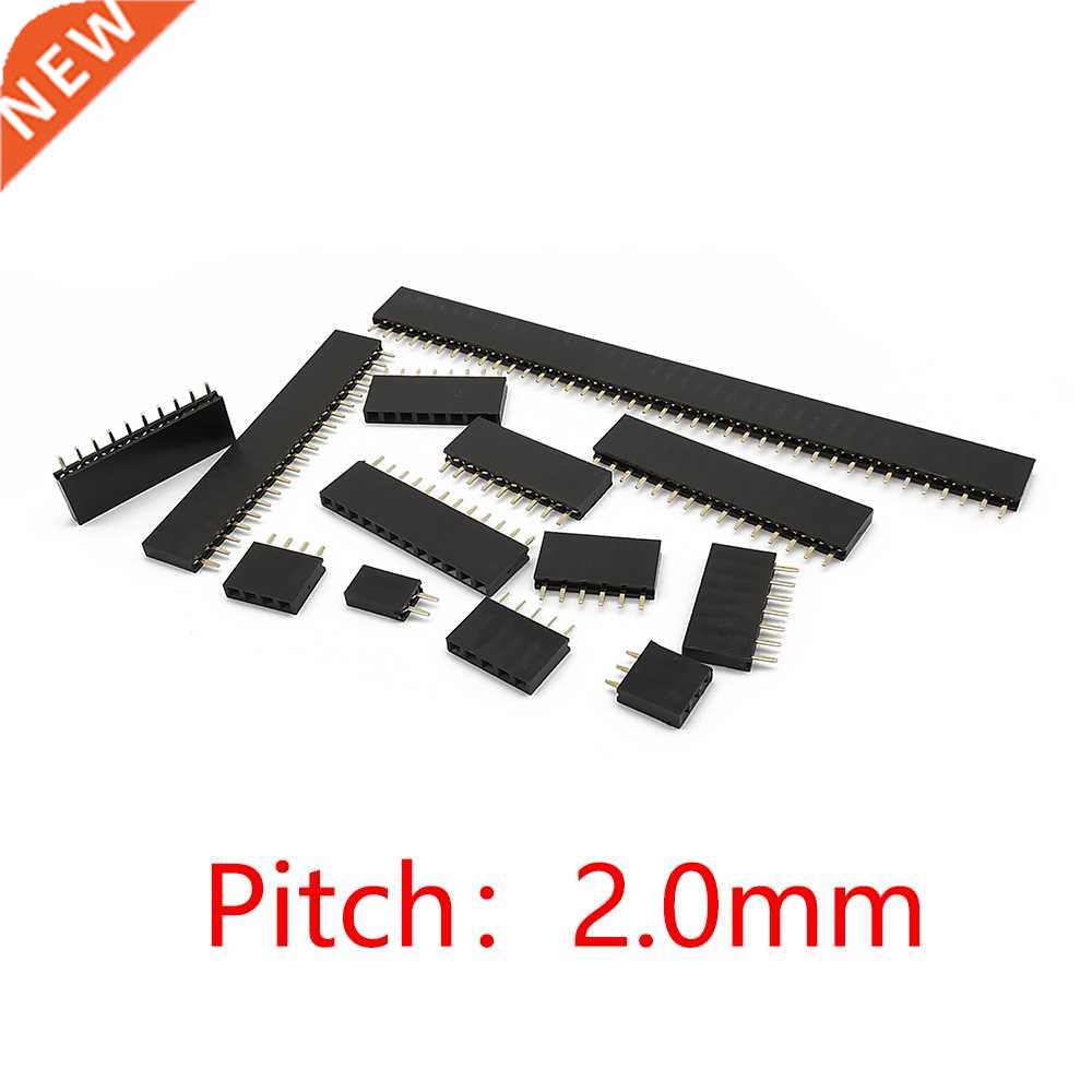 10Pcs 2.0mm Pitch Single Row Female 2/3/4/5/6/7/8/10/20/40 P