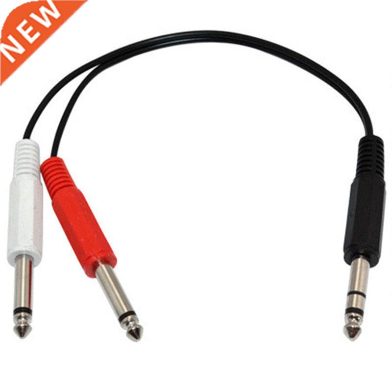 6.3SP Male -2*6.3MONO Male Cable 1FT