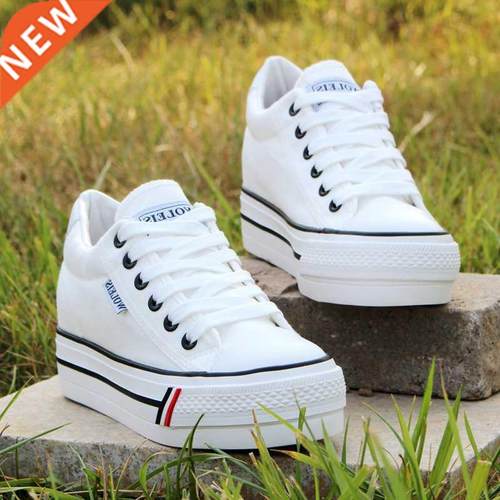 Women Platform Sneakers Woman Wedge Casual Shoes Breathable