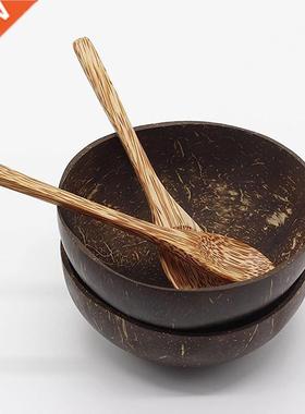 Natural Coconut Wood Spoon Bowls Coconut Palm Wood Scoop Cut