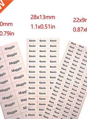 Size Custom Name Stickers White Waterproof Personal Office