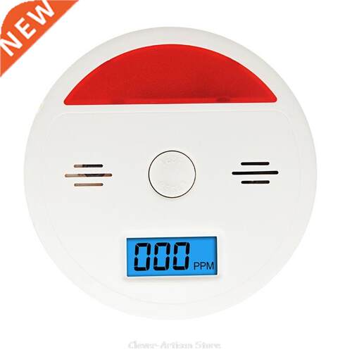 LCD CO Sensor Built-in 85dB Siren Sound Carbon Monoxide Poi
