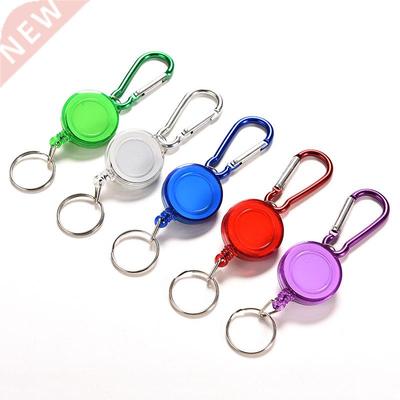 Colourful Metal Retractable Card Badge Holder Ring Belt Clip