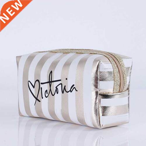 Women Travel Cosmetic Bag Pink Laser Makeup Bags Toiletry Wa
