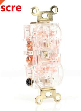 2x US Red Copper plated Power Receptacle wall outlet for pow