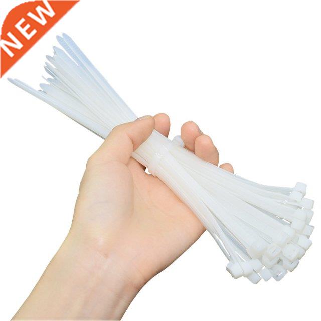 Self-locking plastic Nylon Tie 100PCS Black Zip Wraps Strap