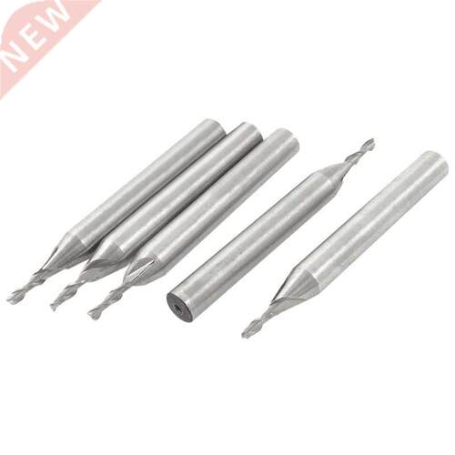 2mm x 6mm Inch HSS-AL Shank 2 Flutes End Mill Cutter 5pcs