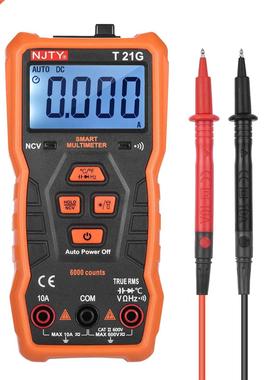 NJTY T21G Digital Multimeter 6000 Counts True RMS Mini