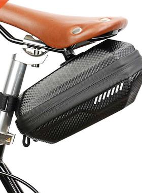 B SOUL Bicycle Tail Bag Carbon Pattern Leather EVA