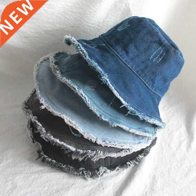 New Denm Fsherman's Hat Bucket Hat Unsex Fashon Bob Caps