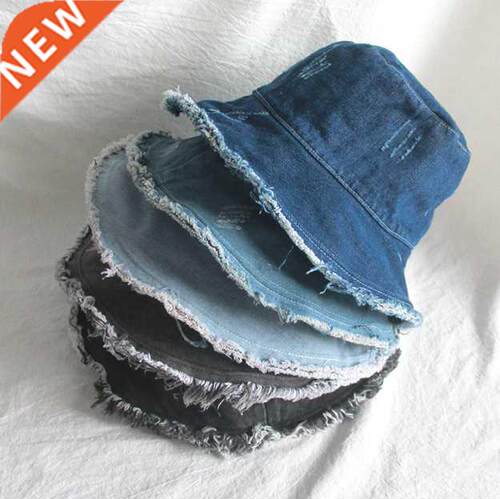 New Denm Fsherman's Hat Bucket Hat Unsex Fashon Bob Caps