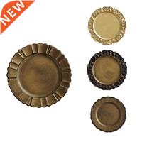 Retro Round Tea Pot Cake Storage Tray Home Wedding