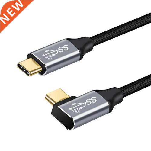 Right Angle Type-C to Type-C Extension Cable Charging Wire f