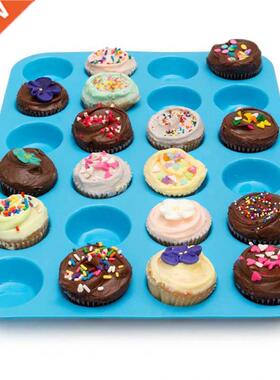 Mini Muffin Cup 24 Cavity Silicone Soap Cookies Cupcake