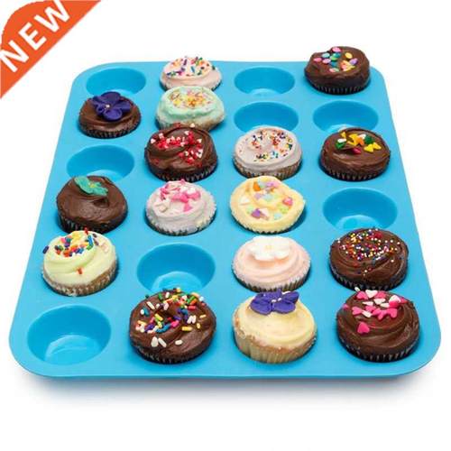 Mini Muffin Cup 24 Cavity Silicone Soap Cookies Cupcake