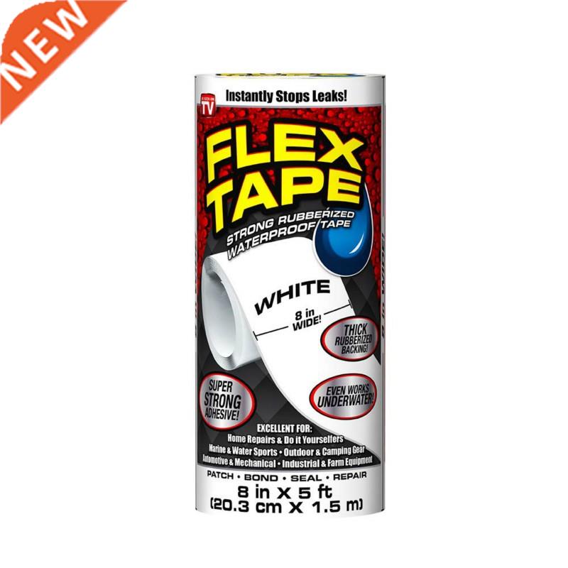 Black/White Super Strong Waterproof Tape Stop Leak Seal Crac