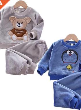 New Autumn Winter Baby Clothes Pajamas Sets Girls Pajamas Ch