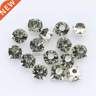 100p 4mm color Sew on crystal glass Rhinestone Diamante jewe